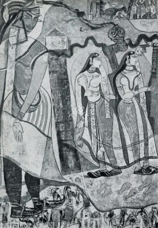 Mohan Samant (Artist), Steps unto the Pride and Prestige, 1953, Painting