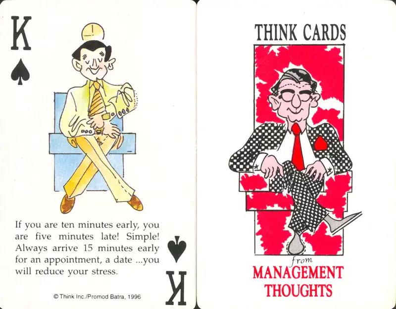 Think Cards, 1996, Playing Cards