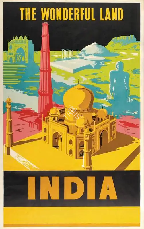 India, Travel Publicity Related Art & Poster