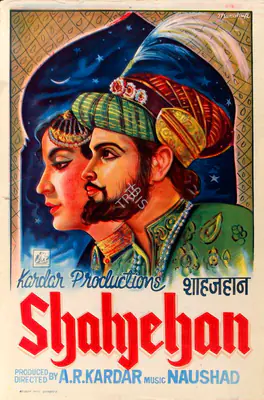 Manohar (Designer), Shahjehan, 1946, Half Sheet Poster