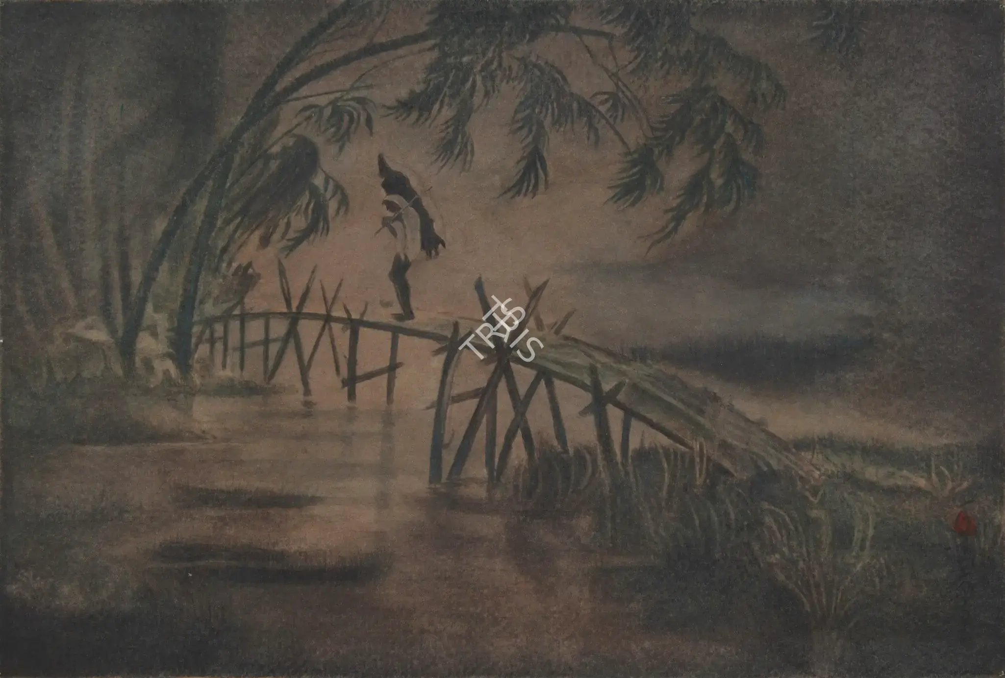 Roy Chowdhury, D.P. (Artist). When The Rains Come, 1958-1959 | Painting, Os.Del/09.02.13, 2013 · Osian's