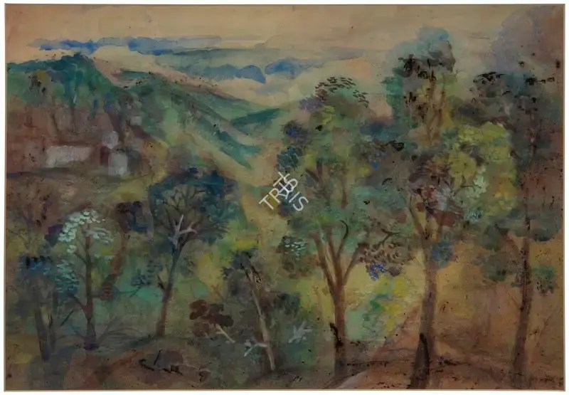 Mukherjee, B.B. (Artist). Mussoorie, 1952 | Painting, Ch.NeY/17.03.21, 2021 · Christie's