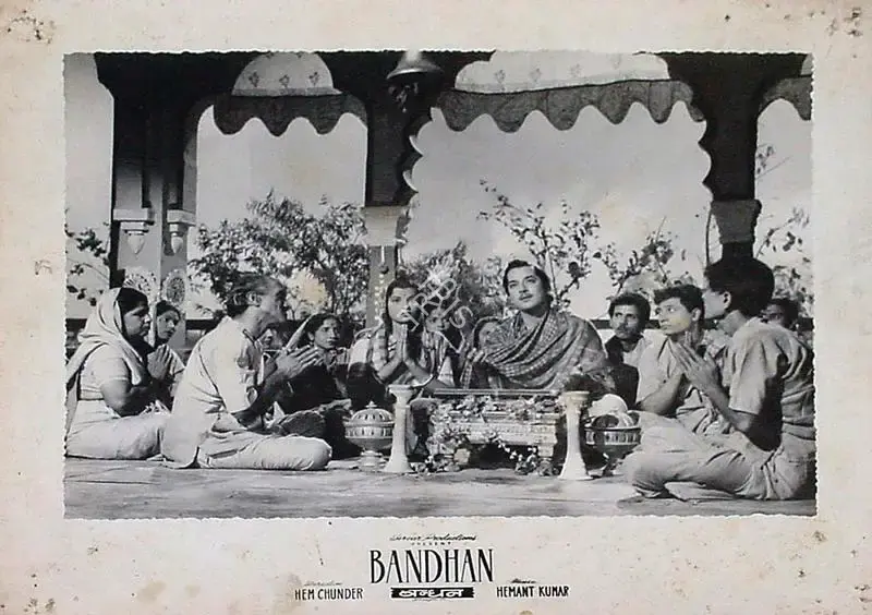Sudhin Majumdar (Cinematographer), Bandhan, 1956, Lobby Card