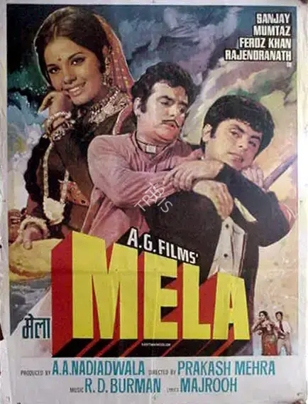 A.A. Nadiadwala (Producer), Mela, 1971, Full Sheet Poster