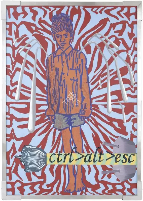 Jitish Kallat (Artist), Ctrl>Alt>Esc, 2005, Painting