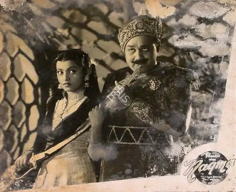 Nakshab (Director), Nagma, 1953, Lobby Card