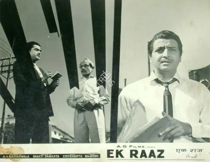 A.A. Nadiadwala (Producer), Ek Raaz, 1963, Lobby Card