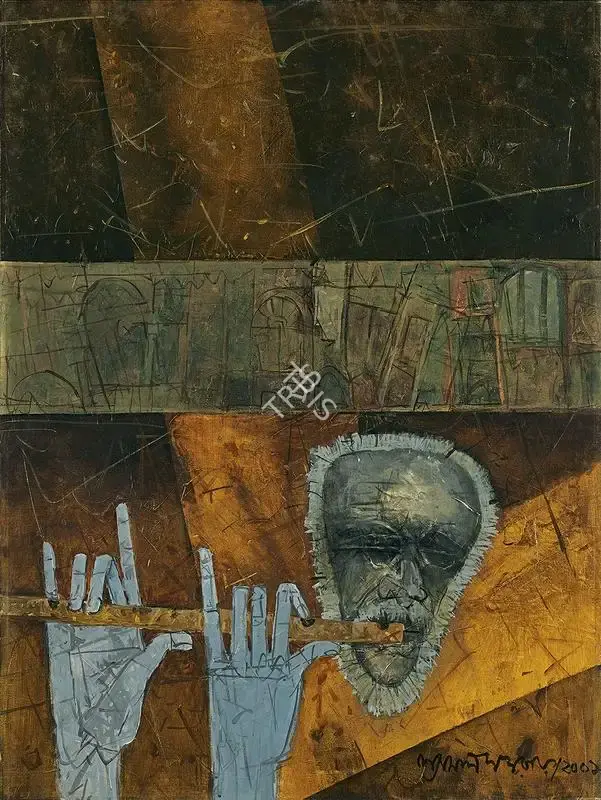 Ray, Shyamal Dutta (Artist). Untitled, 2002 | Painting, AG.Onl/03.05.22, 2022 · Asta Guru