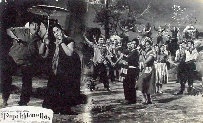 Russi Billimoria (Cinematographer), Piya Milan Ki Aas, 1961, Lobby Card