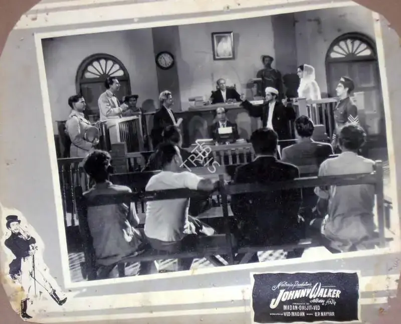 T.R. Joshi (Cinematographer), Johnny Walker, 1957, Lobby Card