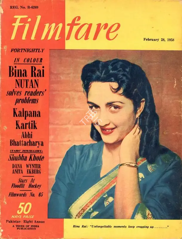 C.R. Mandy (Editor), Filmfare, 1958, Magazine