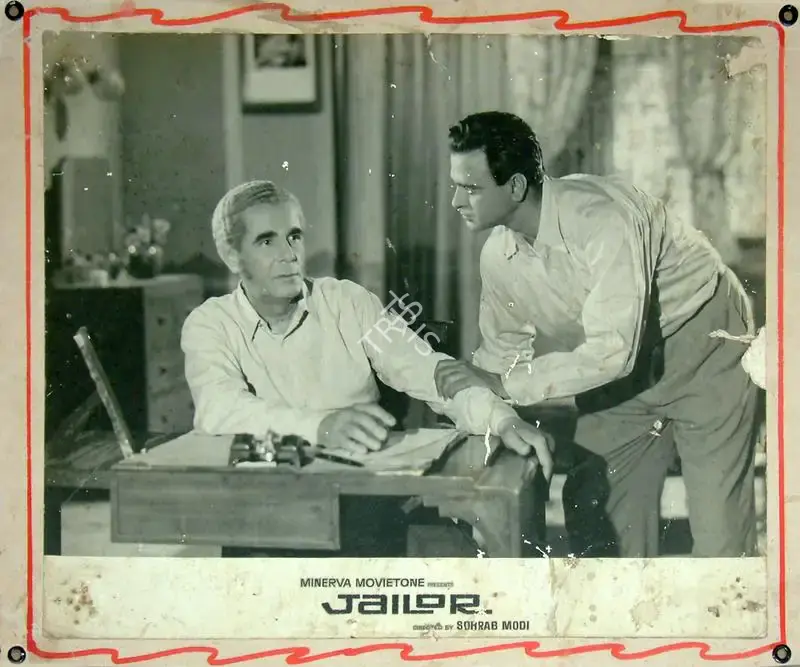 Y.D. Sarpotdar (Cinematographer), Jailor, The, 1938, Lobby Card