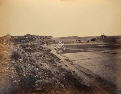 Samuel Bourne (Photographer), Ruins of Tughlaqabad Fort, Delhi, 1865, Antiquarian Photograph