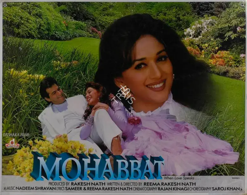 Rakesh Nath (Producer), Mohabbat, 1997, Lobby Card