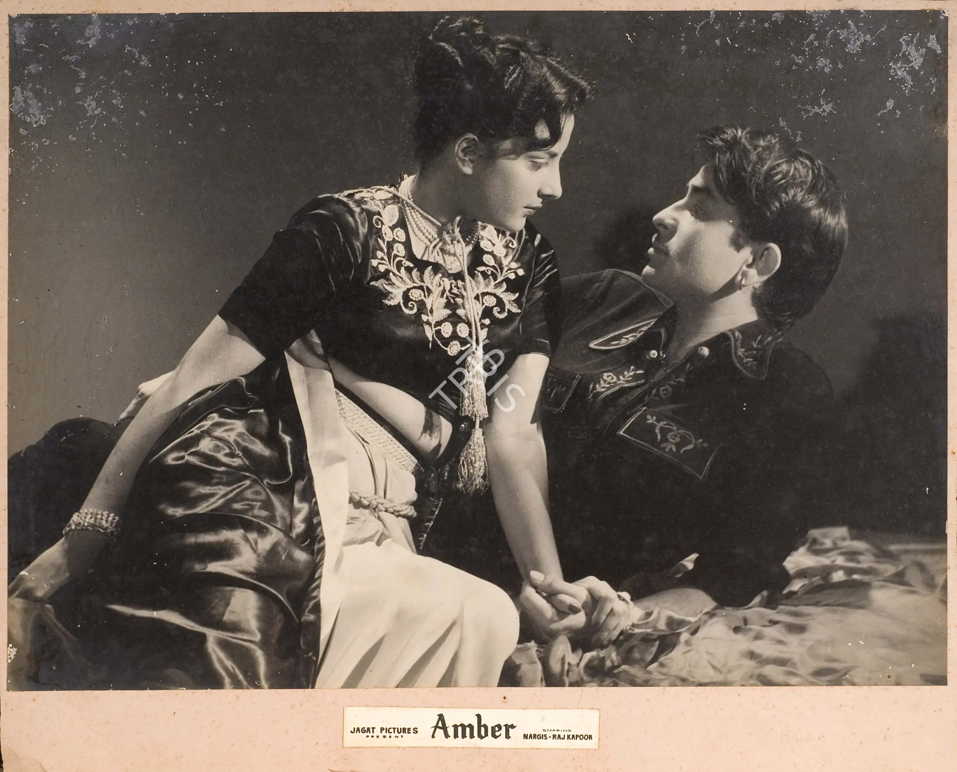 Saju Naik (Cinematographer), Amber, 1952, Photographic Still Mounted on Lobby Card