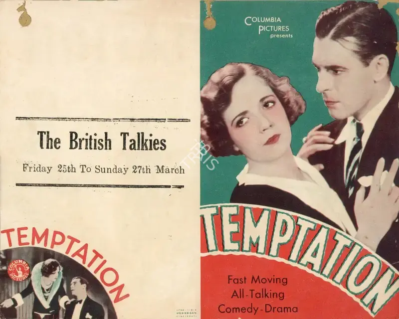 E. Mason Hopper (Director), Temptation, 1930, Handbill