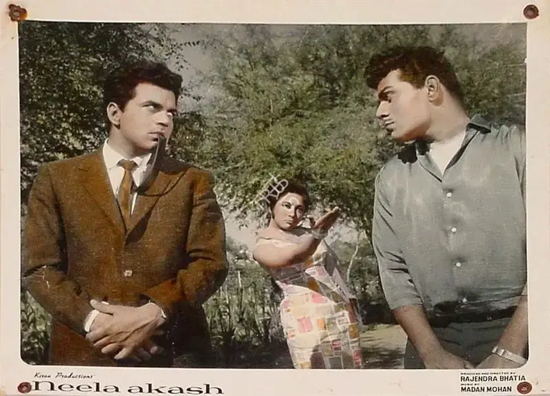 Rajendra Bhatia (Producer), Neela Akash, 1965, Lobby Card