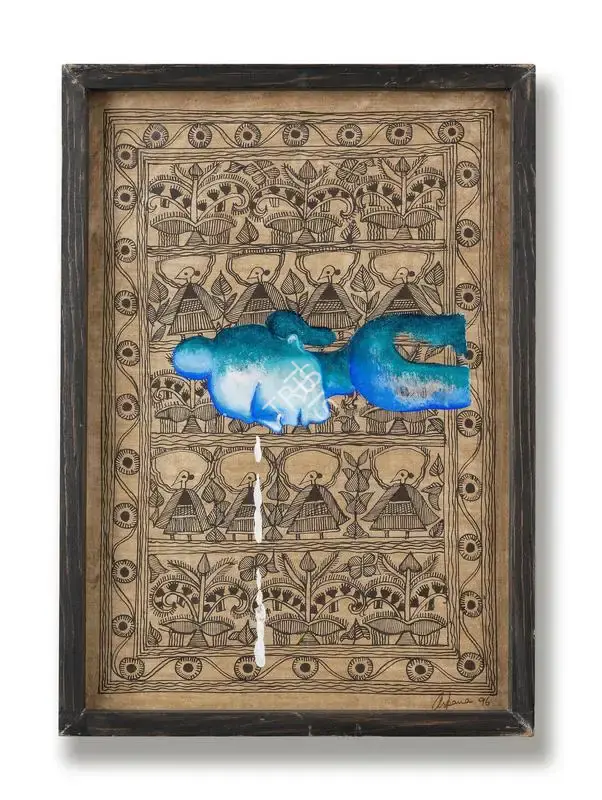 Arpana Caur (Artist), Untitled (Collaborative Work), 1996, Painting