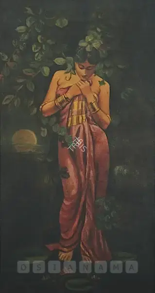 Mazumdar, Hemendranath (Artist). Manas Kamal (Later Version), 1940-1942 | Painting, Os.Del/15.12.11, 2011 · Osian's