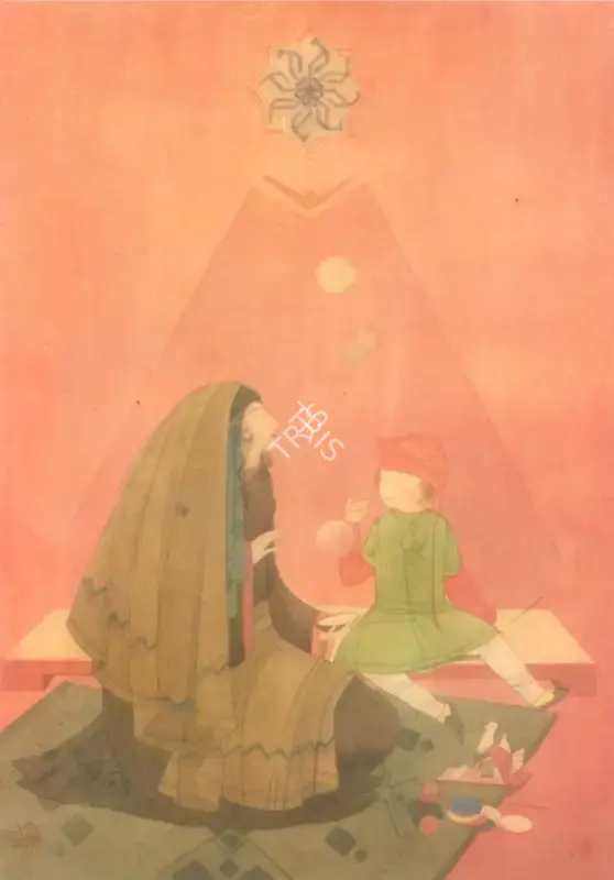 M.A.R. Chughtai (Artist), Untitled, Painting