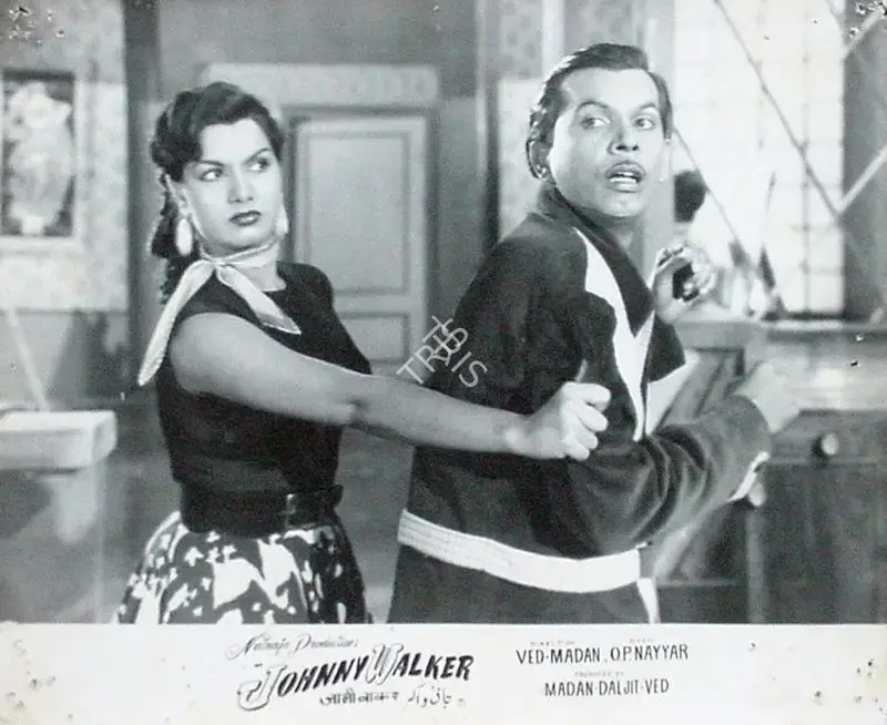T.R. Joshi (Cinematographer), Johnny Walker, 1957, Lobby Card