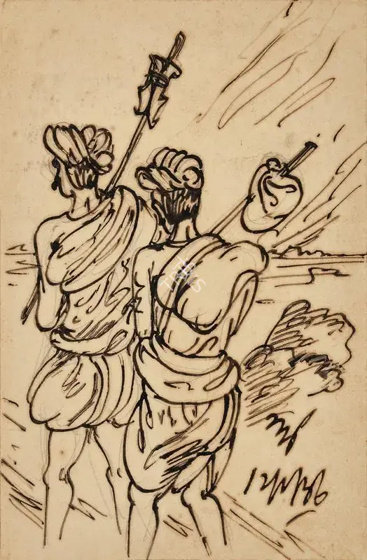 Nandalal Bose (Artist), Untitled, 1936, Painting