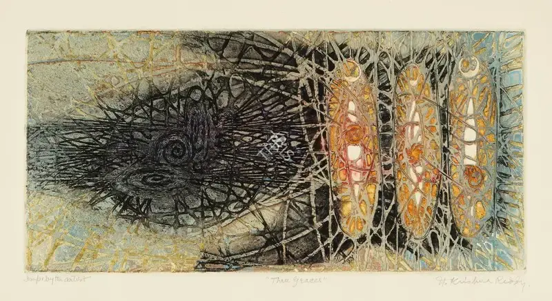 Reddy, Krishna (Artist). Three Graces, 1958 | Graphic Art, 1958