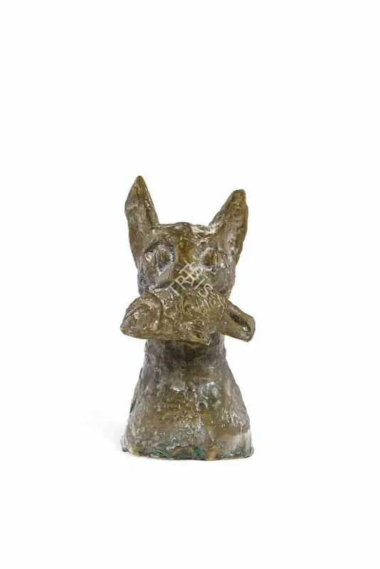 Baij, Ramkinkar (Artist). Untitled (Cat with Fish), n.d. | Sculpture, Ch.NeY/23.09.20, 2020 · Christie's