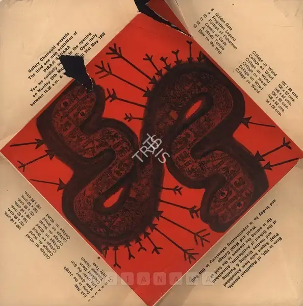 Piraji Sagara (Artist), Piraji Sagara, 1968, Solo Exhibition Invitation