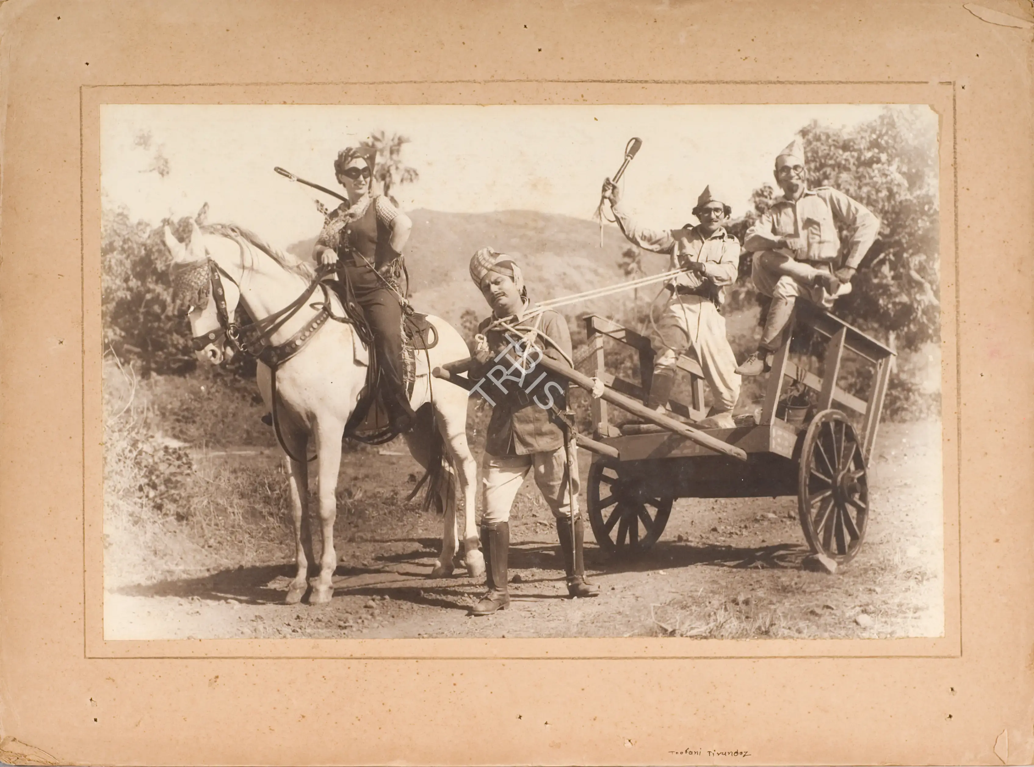 Homi Wadia (Producer), Toofani Tirandaz, 1947, Photographic Still Mounted on Lobby Card