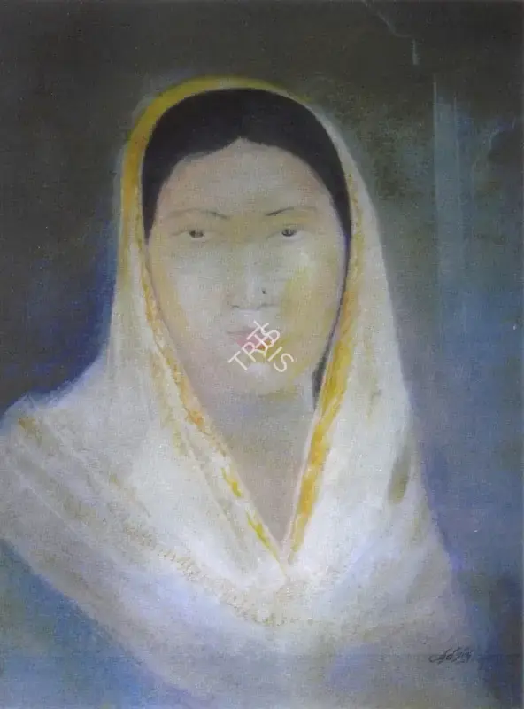 Abanindranath Tagore (Artist), Portrait of a Lady, 1930, Painting
