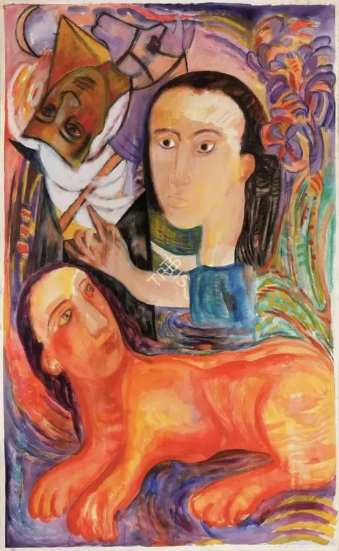 Rodwittiya, Rekha (Artist). Pandora's Box, 1990 | Painting, Sa.Onl/21.07.22, 2022 · Saffronart