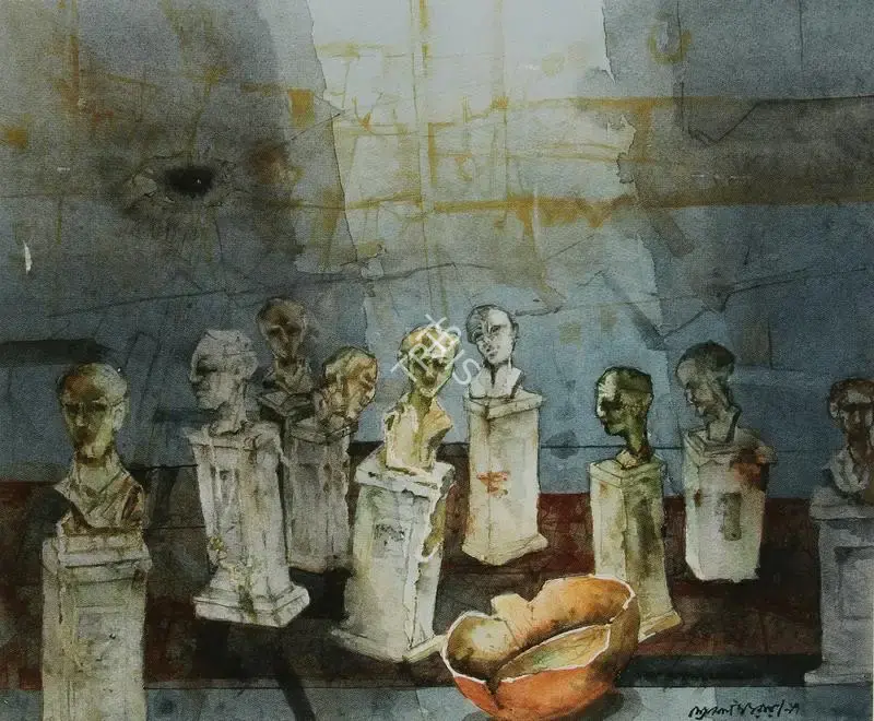 Ray, Shyamal Dutta (Artist). Untitled, 1997 | Painting, Ch.NeY/20.09.06, 2006 · Christie's