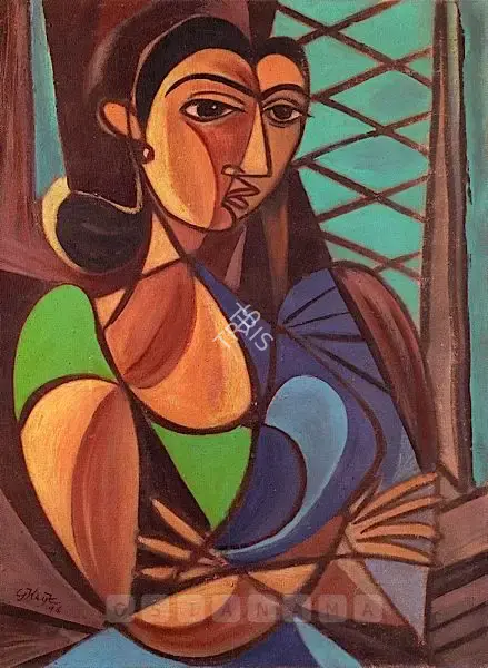 George Keyt (Artist), School Teacher, 1946, Painting