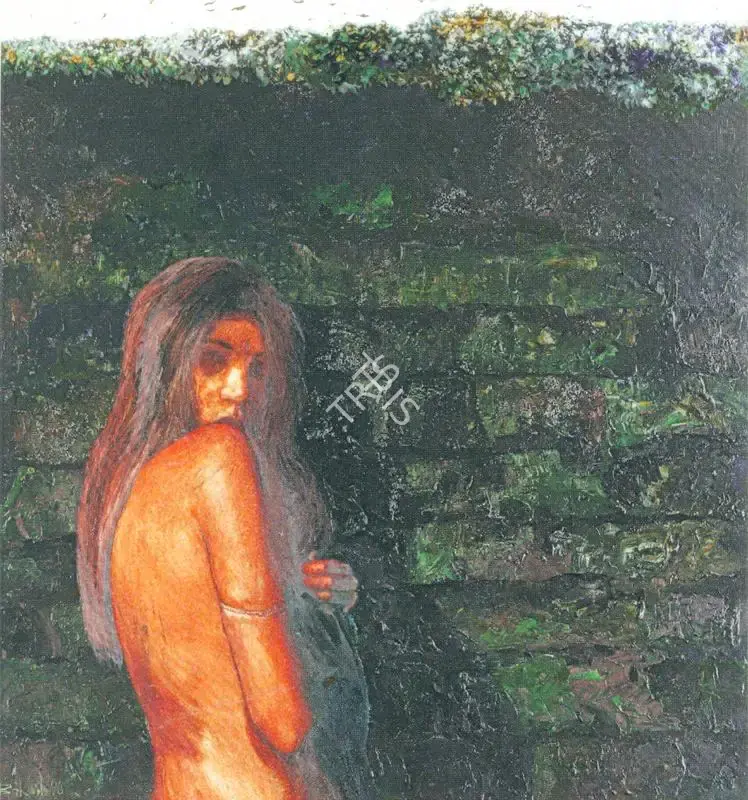 Bikash Bhattacharjee (Artist), Latika, 1996, Painting