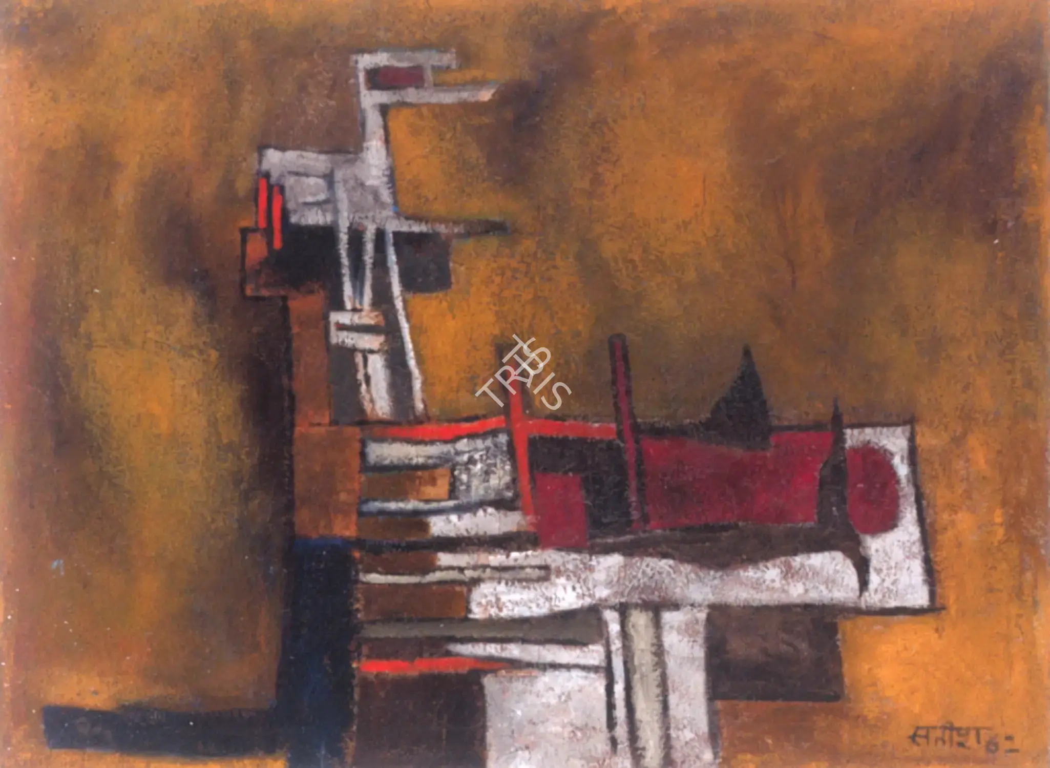 Satish Gujral (Artist), Prophet, 1962, Painting