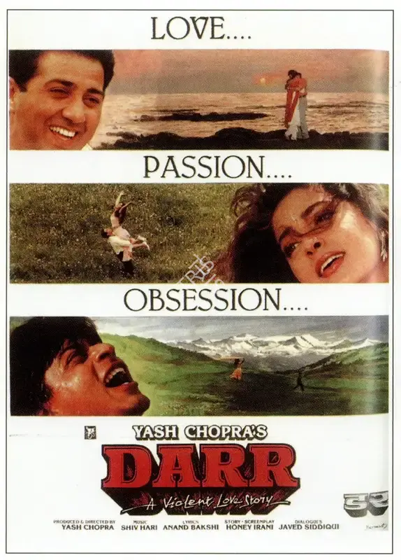 Yash Chopra (Producer), Darr, 1993, Poster
