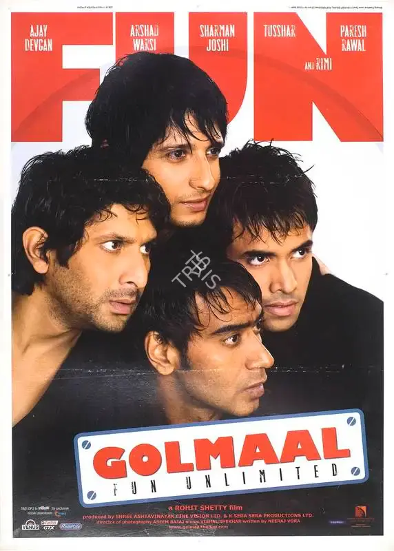 Dhilin Mehta (Producer), Golmaal, 2006, Full Sheet Poster