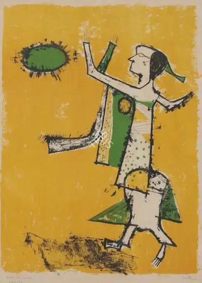 V.S. Gaitonde (Artist), Kultura, 1958, Graphic Art