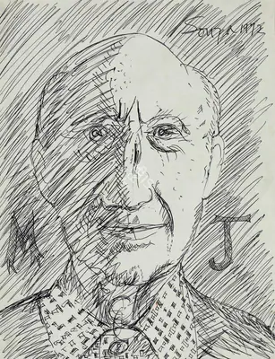 F.N. Souza (Artist), Untitled, 1972, Drawing