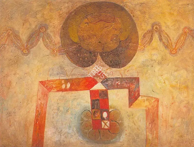 Sunil Das (Artist), Birth of Shakti, 1971, Painting