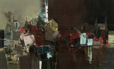 Dave, Shanti (Artist). Untitled, 1958 | Painting, Sa.Onl/27.06.24, 2024 · Saffronart
