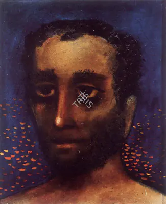 Anjolie Ela Menon (Artist), Portrait of a Man, Painting