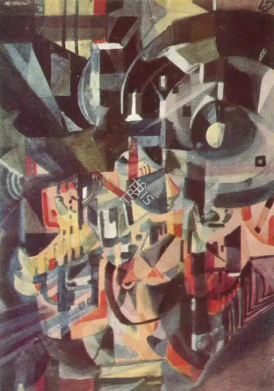 Gaganendranath Tagore (Artist), City in the Night, 1925, Painting