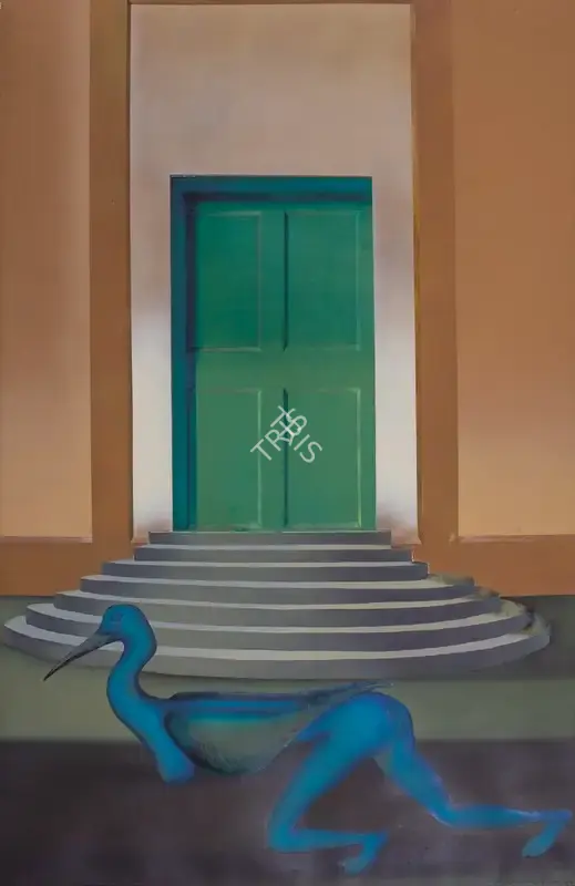 Arun Bose (Artist), Bird - I, 1989, Painting