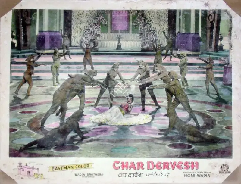 Aga Hasham (Cinematographer), Char Dervesh, 1964, Lobby Card