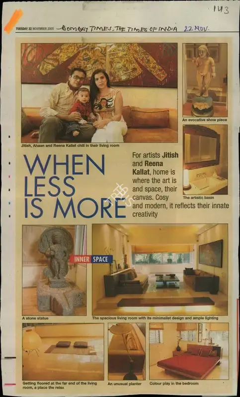 When Less is More, 2005, Newspaper Clipping