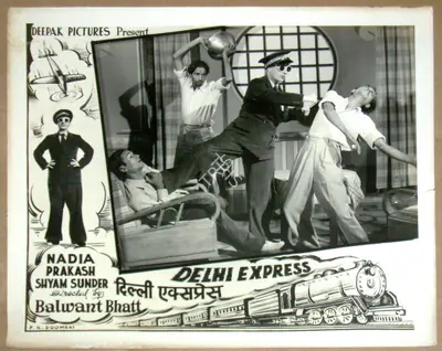 Balwant Bhatt (Director), Delhi Express, 1949, Lobby Card
