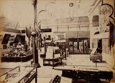 Shew Shankar Narayan (Photographer), Interior of the Calcutta Court - 1st View, 1883, Antiquarian Photograph