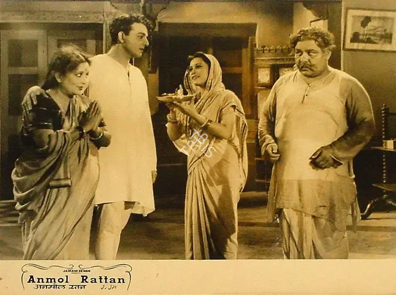 Ratanlal Nagar (Cinematographer), Anmol Rattan, 1950, Lobby Card
